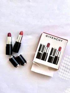 Givenchy Le Rouge Intense Lipstick Duo 315 Framboise Velours 202 Rose Dressing - Picture 1 of 9