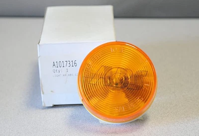 全新 Haldex/Midland A1017316 拖车 ABS 圆形指示灯,琥珀色,12v,全新无标签 — 第 1/3 张图片