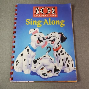 Disney's 101 Dalmatians Sing-Along Book 1996 Illustrated Kids Music - Foto 1 di 8