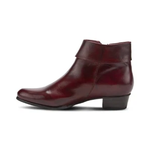 Spring Step Stockholm Boot Bordeaux Leather Size 8.5 US 39 EU NIB Pull On Bootie - Picture 1 of 12