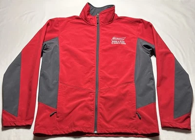 Budweiser Make A Plan To Make It Home Port Authority Full Zip Jacket Mens M READ - Image 1 of 4
