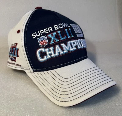 Nueva gorra Reebok Rbk 2008 Super Bowl Champions New York NY Giants nueva en stock Foto 1 de 4