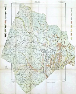 1907 EDGECOMBE County NORTH CAROLINA Map ORIGINAL (34X28) TARBORO ROCKY MOUNT - Image 1 of 4