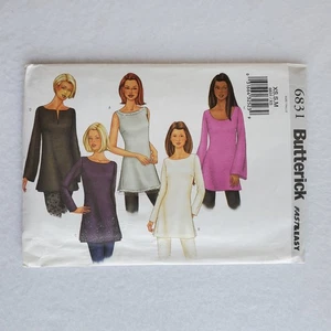 Butterick UNCUT sewing pattern 6831 Misses size XS S M Shirt A-line Top pullover - Picture 1 of 4