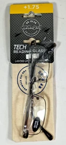 DR. Dean Edell Tech Reading Glasses +1.75. Spring Hinges. Includes Pouch. - Picture 1 of 1
