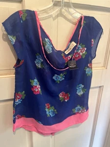 Hollister Floral Sheer Blouse Size Small Brand New With Tags - Picture 1 of 2