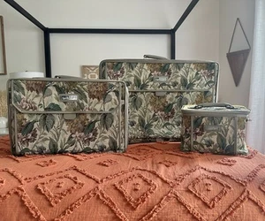 Juego de equipaje tapiz vintage de 3 piezas Diane Von Furstenberg - Imagen 1 de 19