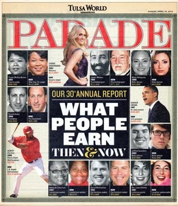 PARADE April 15 2012 Carrie Underwood Albert Pujols What People Earn Then & Now - Picture 1 of 1