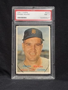 1957 TOPPS BASEBALL CARD #223 FRANK HOUSE PSA 7 NM - Picture 1 of 2