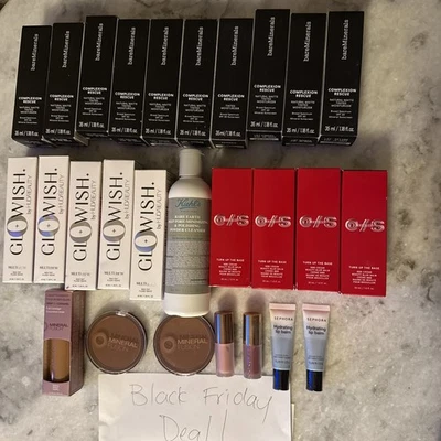 Новый 27 изделий лот Sephora один размер Huda Kiehls минеральный сплав черная пятница сделка - Изображение 1 из 4