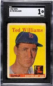1958 Topps Ted Williams #1 SGC 1 - Imagen 1 de 2