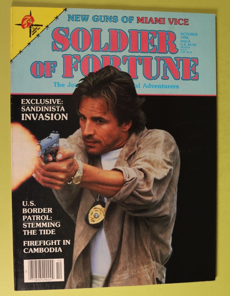 Soldier of Fortune Magazine October 1986 Guns of Miami Vice US Border VF/NM - Image 1 of 4