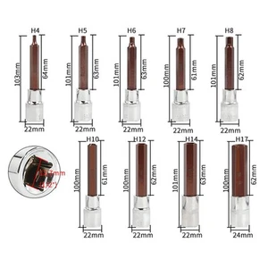 100 mm metrisch Innensechskant-Bit für Druckluft- und Elektroschraubendreher - Bild 1 von 21