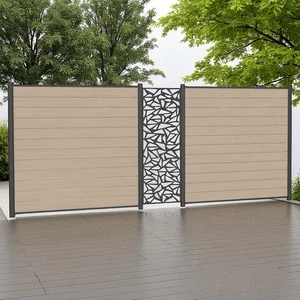 WPC Sichtschutzzaun Sand Komplettset – pflegeleicht, modern & langlebig - Bild 1 von 18
