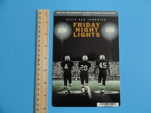FRIDAY NIGHT LIGHTS - BLOCKBUSTER VIDEO BACKER CARD 5"X8" - BILLY BOB THORNTON - Picture 1 of 3