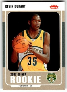 2007-08 Fleer - 2007-08 novato de la NBA Kevin Durant #212 (RC) casi nuevo - Imagen 1 de 2