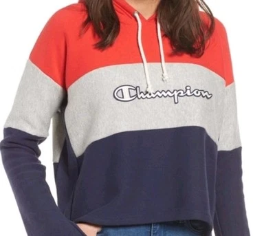 Sudadera con Capucha Champion Tejido Inverso Lg Bloque de Color Recortado Y2k De Colección Años 90 Foto 1 de 4