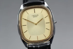 [N COMO NUEVO] Reloj de cuarzo vintage Seiko Credor 6730-5080 esfera dorada para hombre de JAPÓN - Imagen 1 de 11