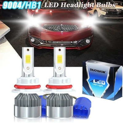 9004 HB1 LED Headlights For Mitsubishi Mirage 1988-1996 High Low Beam White - Image 1 of 4
