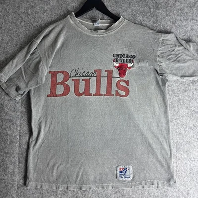 Vintage Chicago Bulls Shirt Mens Large NBA Basketball The Game 90s Bulls Tee - Image 1 of 4