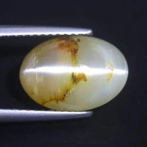 3.81 Cts_Amazing Accurate Sharp Line_100 % Natural Unheated Opal Cat's Eye - Foto 1 di 3
