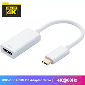 USB 3.1 Type C to HDMI Adapter Cable 4K 60Hz Thunderbolt 3 to HDMI 2.0 for Macs - Picture 1 of 8