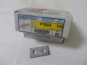 Unistrut P1924 HG 2 Hole Flat Plate Fittings QTY 35 New - Picture 1 of 3