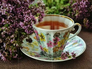 *Tea Cup Postcard-"The Pretty Tea Cup...Ready To Drink" - Picture 1 of 2