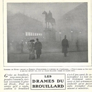 Les drames du Brouillard - - Article de presse 1908 - Picture 1 of 4