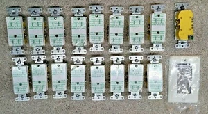 17 pcs. Decorator Outlet Hubbell White Tamper Resistant NEMA 5-15 15A - Picture 1 of 4