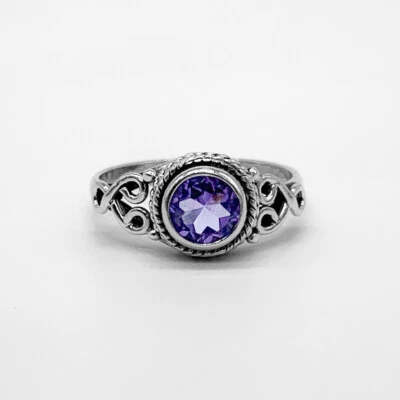 RUBY AMETHYST Gemstone 925 Sterling Silver Ladies Gemstone Ring Jewellery Gift - Image 1 of 3