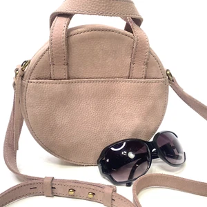 ~MADEWELL Purse The Simple Circle Crossbody Bag In Nubuck Leather Authentic - Picture 1 of 8