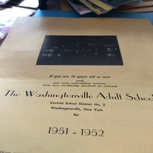 Washingtonville Adult School 1951-1952 - Picture 1 of 8