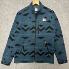 The North Face Fleece Jacket Gordon Lyons Novelty Patterned Zip-up Blue Green S