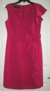 Rickie Freeman For Teri Jon Größe 6 rosa ärmelloses Kleid mit V-Ausschnitt - Bild 1 von 4