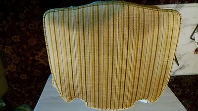 Dos sillas de comedor Henredon originales vintage doradas años 60 terciopelo cojín asientos Foto 1 de 4