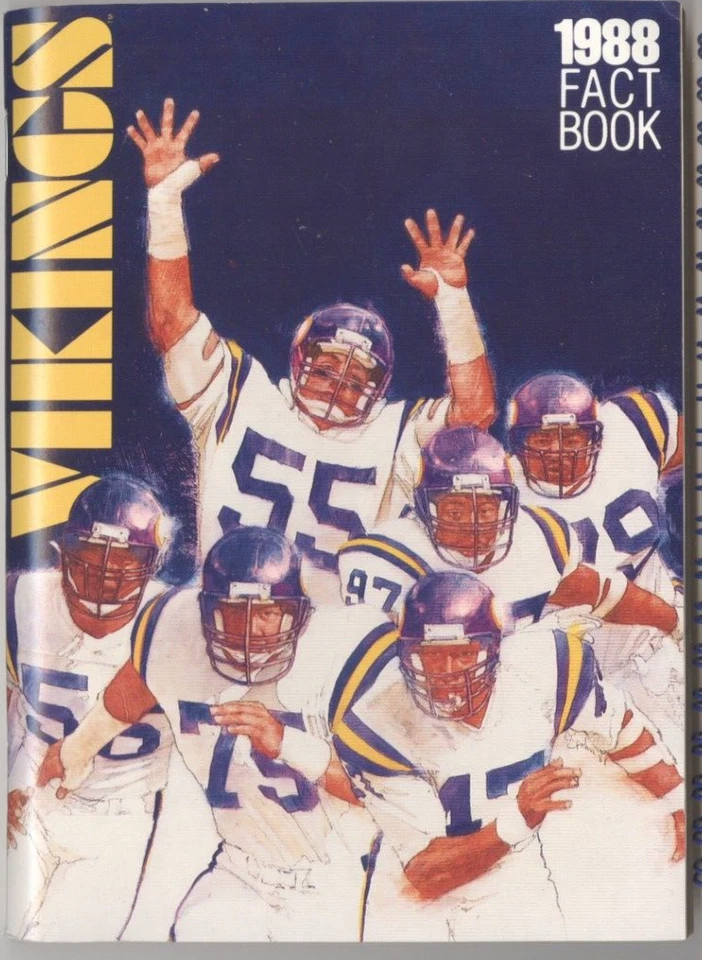 1988 Minnesota Vikings Fact Book Media Guide - Image 1 of 1