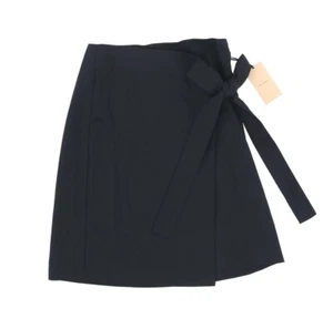 Halogen 158895 Women's High Rise Slightly Flare Black Wrap Pencil Skirt Size 6 - Picture 1 of 2