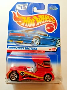 1999 Hot Wheels First Editions #914 Semi-Fast Red 5SP Truck. - Picture 1 of 3