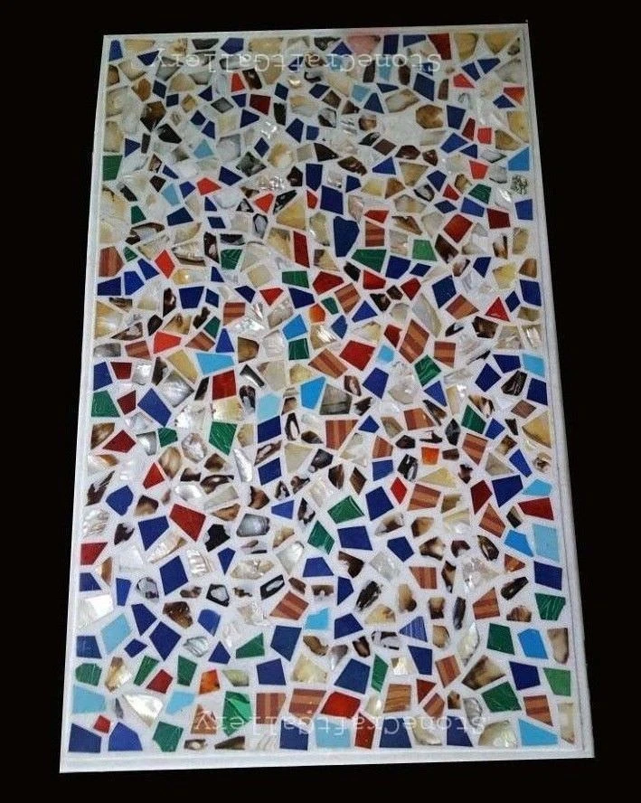 36" x 24" Marble top Table Pietra Dura Inlay work art Home furniture - Image 1 of 1