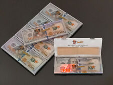 $100 Dollar Bill 6 Booklets KING SIZE (110 mm) Rolling Papers+Filter Tips #067
