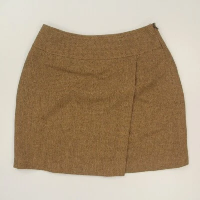 Falda envolvente sintética mezcla lana AT Denim Anne Taylor para mujer 6 espiga Academia Foto 1 de 4