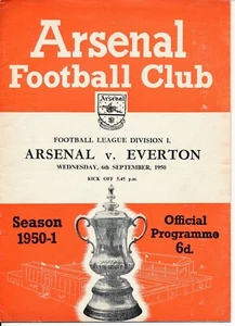 Arsenal v Everton 1950/1951 - Football Programme - Picture 1 of 1