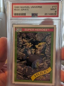 1990 Impel Marvel Universe -Hulk Gray #17 PSA 9 MINT - Picture 1 of 1