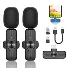 Bluetooth Wireless Lavalier Mikrofon Mini Ansteckmikrofon Handy-Live-Stream NEU