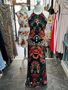 Maxi abito nuovo Ted Baker Mircana stampa tucano taglia 4 UK 14 - Foto 1 di 10