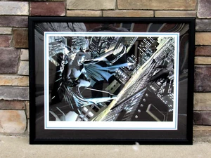 Stampa giclée firmata Alex Ross Batman: Knight Over Gotham City #1/350 incorniciata - Foto 1 di 8