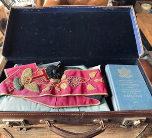 Vintage Masonic Monogrammed Case and Regalia - Moonraker Lodge, No 8747, Devizes - Picture 1 of 24