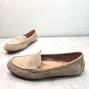 Mocassini da guida Born slip on taglia 8 mocassini mocassini comodi scamosciati marroni preppy - Foto 1 di 10