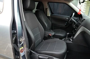 Set Coprisedili Fodere su misura SKODA YETI (2009+) Similpelle/Tessuto - Picture 1 of 8